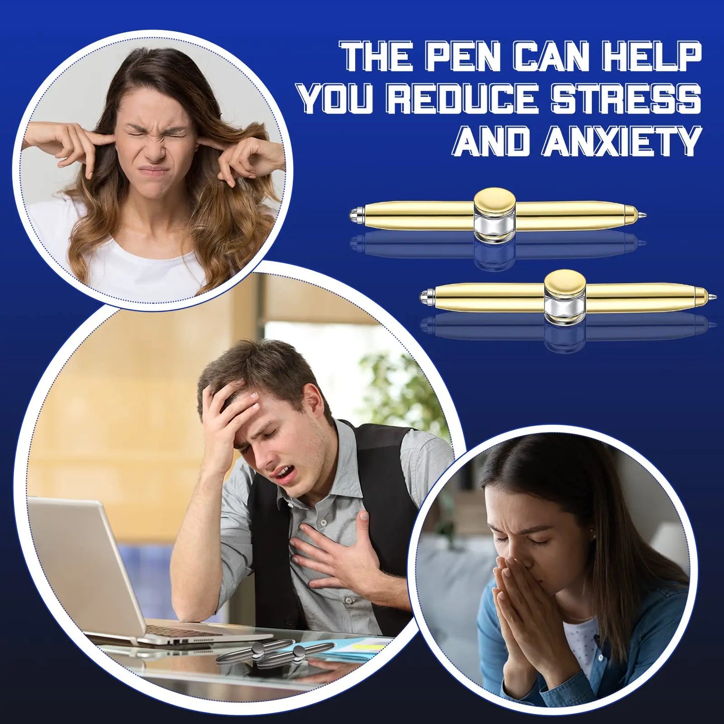 LED Spinning Fidget Pen: Anxiety Relief & Fun Writing Tool