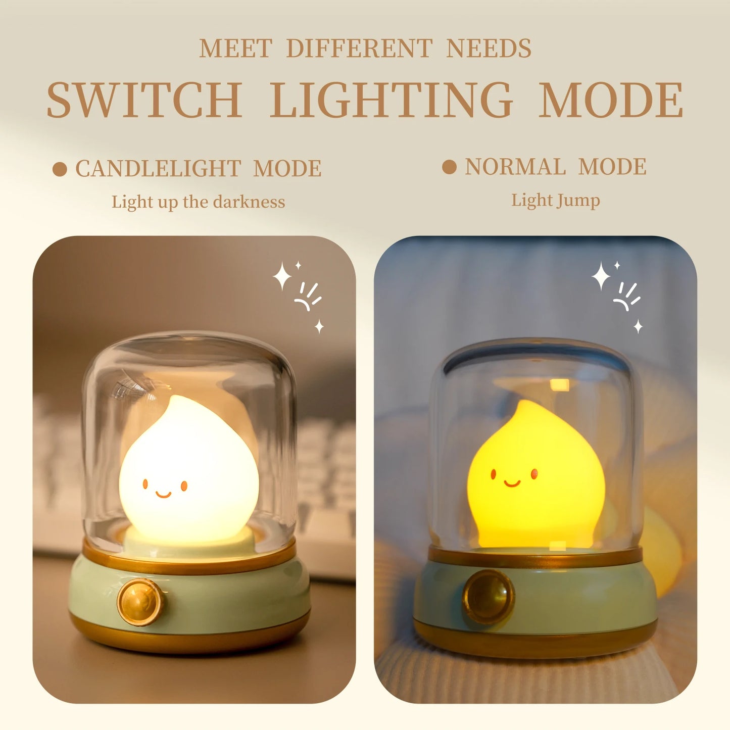 "Adorable Mini Desktop LED Night Lamp: USB Rechargeable Cartoon Design – Perfect for Home, Coffee Bars, and Hotels!"