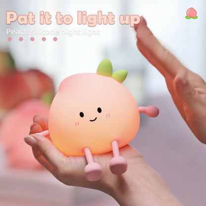 "Whimsical Glow: Dimmable Mushroom LED Silicone Night Light – Soft, Rechargeable Sleep Companion for Nursery!"