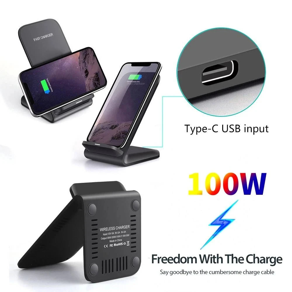 NOUVEAU support de charge sans fil rapide 65 W pour Samsung S22/S21 et iPhone 16/15/14