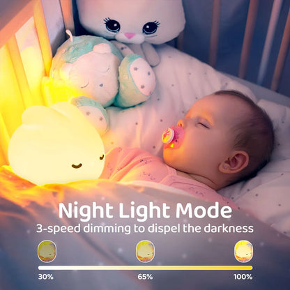 "Cute Bunny Rabbit Night Light: Adorable USB Silicone Lamp for Kids’ Rooms – Perfect Kawaii Decor for Nursery and Toddlers!"