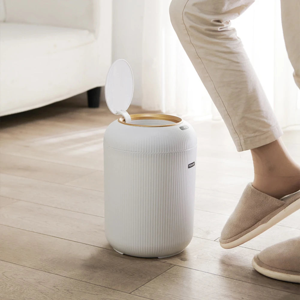 10L Automatic Sensor Smart Dustbin - Touchless Wastebasket for Kitchen, Living Room, and Office