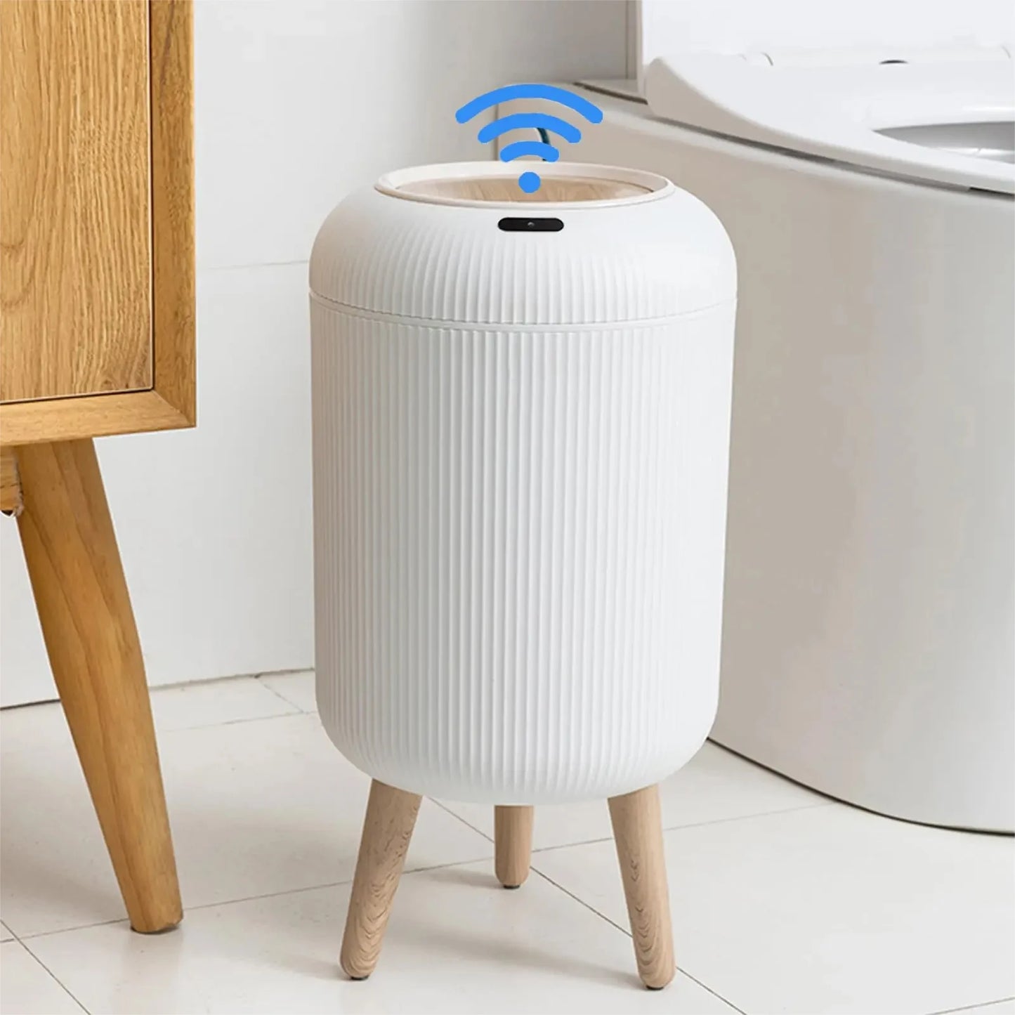 10L Automatic Sensor Smart Dustbin - Touchless Wastebasket for Kitchen, Living Room, and Office