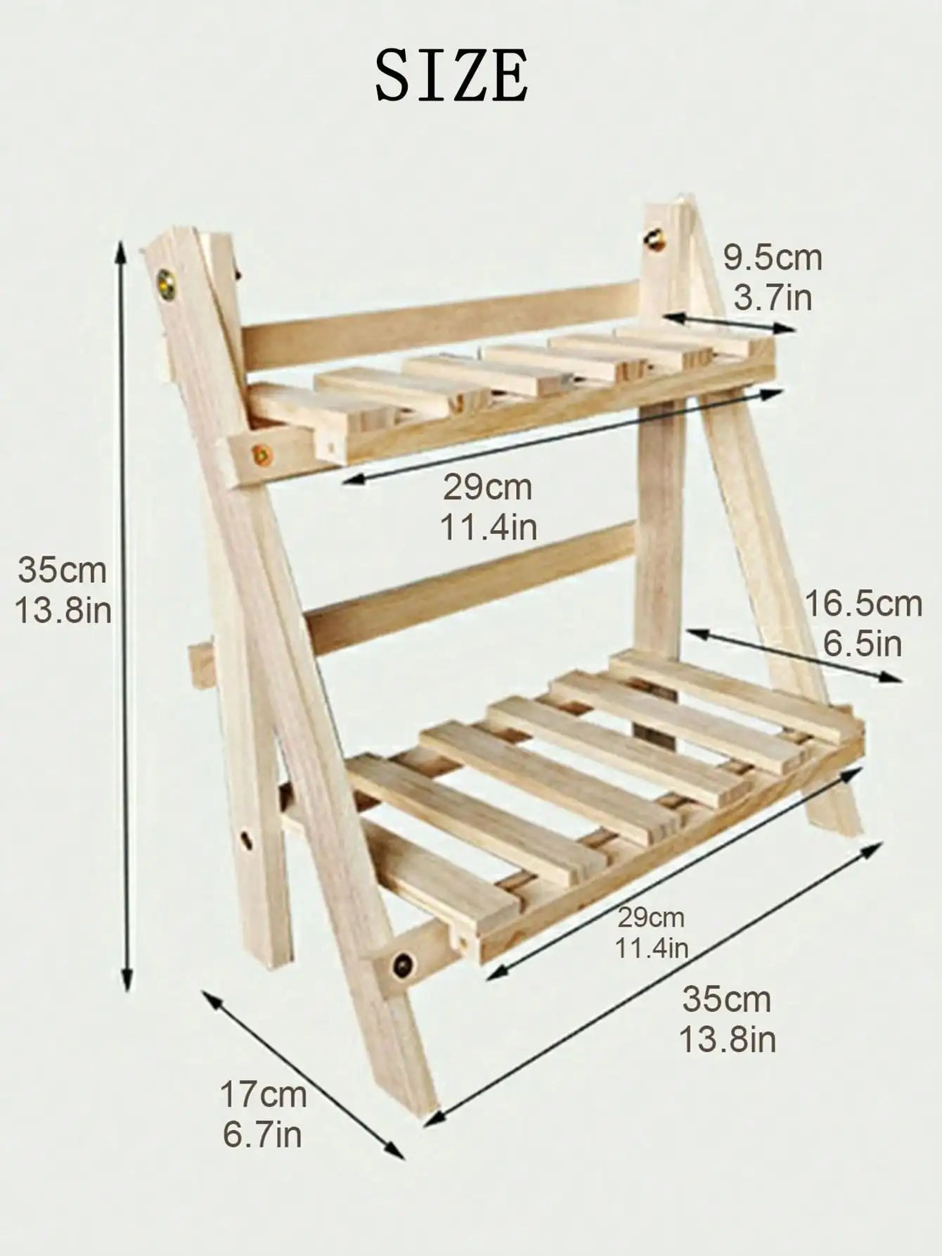 Étagère à épices et support de rangement en bois élégant : conception à double couche