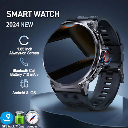 "Stay Connected: 1.85-Inch Ultra HD Smart Watch with GPS, Bluetooth Calling, and Long-Lasting 710mAh Battery for Active Lifestyles!"