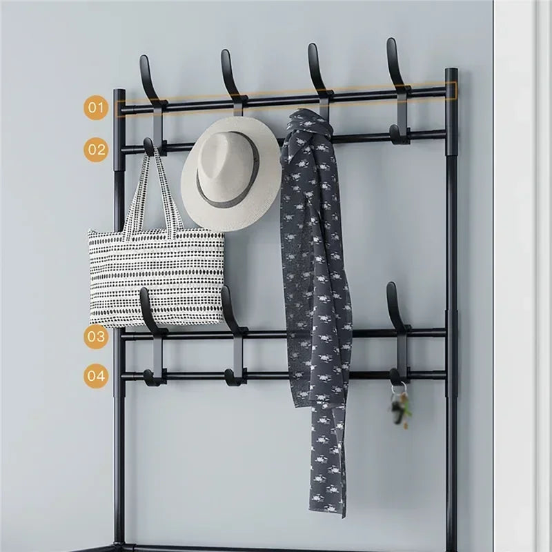 Luxury Multilayer Shoe Rack: Metal Cabinet & Organizer