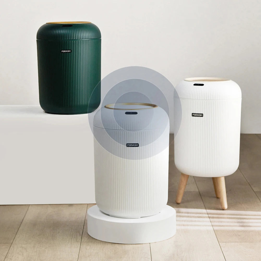 10L Automatic Sensor Smart Dustbin - Touchless Wastebasket for Kitchen, Living Room, and Office