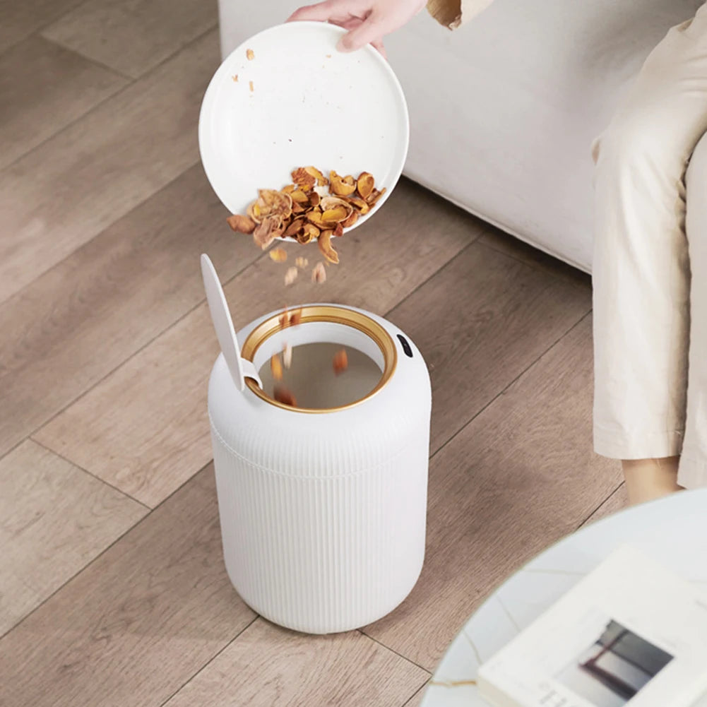 10L Automatic Sensor Smart Dustbin - Touchless Wastebasket for Kitchen, Living Room, and Office